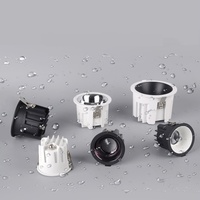 LED empotrado redondo baño cocina exterior aluminio IP65 impermeable alto brillo 10W12W15W18W24W foco COB