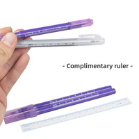 Autocollant de logo personnalisé Ensemble de stylos marqueurs pour piercing et tatouage chirurgical avec règles Crayons marqueurs de positionnement pour l'art corporel