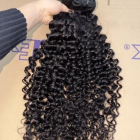 Lots de Cheveux Humains Bouclés Naturels Noirs Birmans, Cheveux Indiens Bruts à Double Trame, Cheveux Humains Bruts Cambodgiens de Qualité Supérieure avec Cuticules Alignées