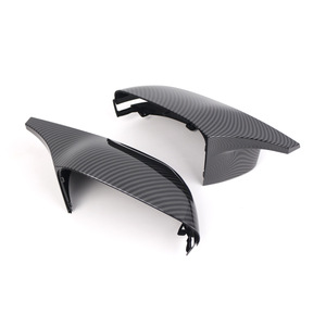 Bmw Rearview Mirror Cover Glossy Black Carbon Texture Full <b>Set</b> For 2019-2022 3 Series G20 - Product Image 2
