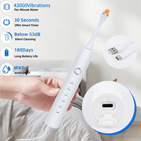 Trendprodukt Hochfrequenz-Zahnaufhellungs-Set Tragbare Mundpflege Schallaktive Intelligente Vibrierende Elektrische Zahnbürste