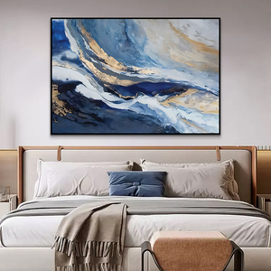 Tùy chỉnh bức tranh Tường Vải nghệ thuật trang trí nội thất làm bằng tay trừu tượng bức tường sơn dầu khách sạn tác phẩm nghệ thuật - Product Image 4