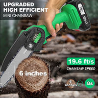 Mini tronçonneuse sans fil 20V Li-ion 150mm pour le sciage du bois, usage industriel et bricolage, GREEN Power Saws Product