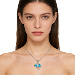 Hawaii European Accessories - Collar de Pulpo Ocelado Azul - Collar de Ópalo para Suéter - Product Image 6