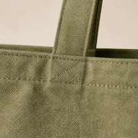 Sac fourre-tout long en toile de coton avec impression de logo personnalisé, réutilisable, pliable et lavable pour usage quotidien – Vente en gros