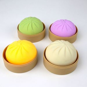Relief Squishy Collection Kawaii <b>Squeeze</b> Toys Bao Buns Dumpling Squishies Colorful Dumplings Stress <b>Balls</b> - Product Image 4