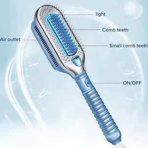 Cryogenic Care Frozen Ice Flat <b>Iron</b> Cold Brush Comb Electric Ice Cold Hair Straightener Brush - Product Image 5