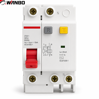 Wanbo-316 ESP0-63 10A 400V 3P MCB Pemutus Sirkuit Miniatur Kurva C 3000A Perlindungan Hubung Singkat Beban Berlebih Tiga Kutub