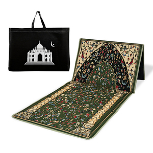 Mini Alfombra <span class=keywords><strong>de</strong></span> Oración Cristiana Educativa, Suave, <span class=keywords><strong>de</strong></span> Viaje, <span class=keywords><strong>de</strong></span> Alta Calidad <span class=keywords><strong>para</strong></span> Niños Musulmanes - Product Image 2