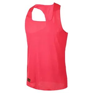 Tank Top rompi lari maraton Pria Wanita, Tank Top rompi lari cepat kering bahan poliester 100%