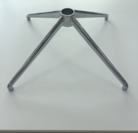 Chaise de bureau contemporaine réglable avec fonction pivotante, structure en alliage d'aluminium pour mobilier de bureau commercial