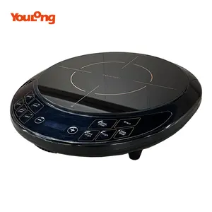 ETL FCC multi-function round design smart induction cooker 1300W 1800W ETL induction cooktop electric cooker