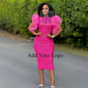 Abito Tradizionale Africano <span class=keywords><strong>Blu</strong></span> per Donna, Midi di Alta Qualità con Maniche a Volant, <span class=keywords><strong>Aderente</strong></span> e con Inserti - Product Image 3