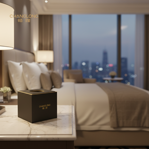 Современный роскошный кожаный чехол для салфеток квадратной формы для гостиничных принадлежностей - Product Image 2