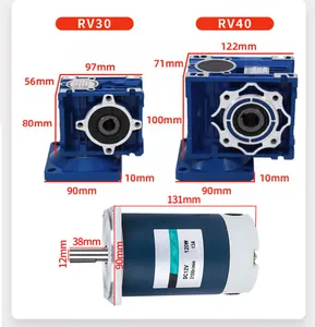 Faradyi Customized 21-420 Rpm 12 V 24V With Encoder Mini Electric 90 180 Degree Gearbox Right Angle DC Worm Gear Motor