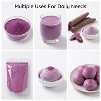 Poudre d'Ube des Philippines, Poudre d'Igname Violette Naturelle Dioscorea Alata, Vente en Gros, Qualité Alimentaire pour la Pâtisserie, la Crème Glacée et les Desserts Purs