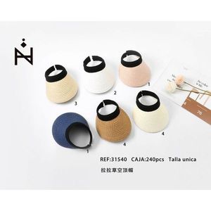 Cappello di Paglia con Visiera Larga da Donna per Estate, Spiaggia e Protezione Solare - Accessorio Moda - Product Image 1