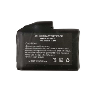654060 2S 2000mah li-ion battery 7.4v for warm gloves - Product Image 2