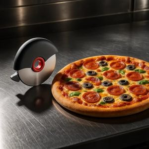 Outils à pizza, roulette à pizza ronde, coupe-pizza en acier inoxydable, trancheuse à pizza, logo personnalisable - Product Image 4