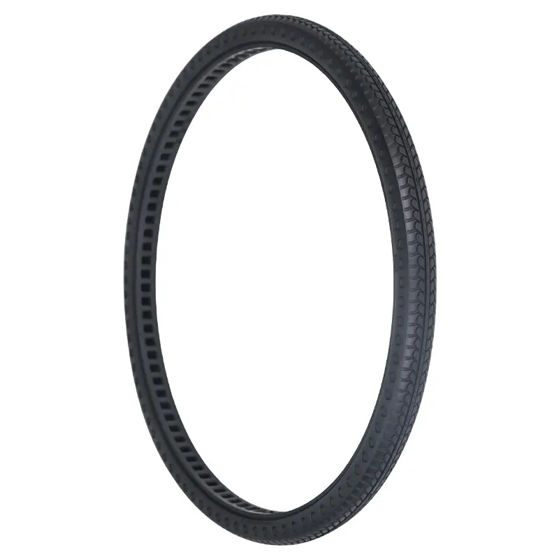 Nedong 24''x1-3/8 airless tubeless tyres puncture-free inflation-free 24 inch E-Bike tires electric bicycle tire