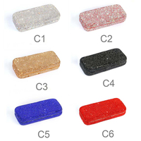 Nouvelle boîte à lunettes, boîte à lunettes de soleil en PU, boîte à miroir, emballage brillant, étui rigide, pochette pour lunettes de soleil