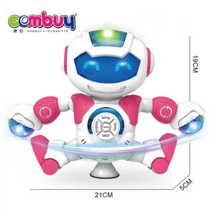 Robot éducatif de dessin animé avec projecteur, musique de danse et histoires – Kit intelligent à châssis en plastique, fonctionnant sur piles - Product Image 5