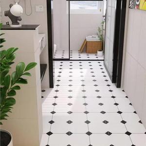 Azulejos de Porcelana Mate Vitrificados Antideslizantes y Resistentes al Ácido, Diseño Moderno Francés, 300x300 400x400, con Diseño de Flores y Plantas - Product Image 6