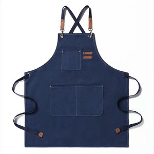 Tablier en toile multicolore, tablier de barista réglable, en coton, imperméable, résistant à l'huile et facile à nettoyer - Product Image 3
