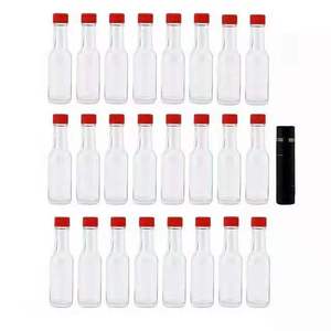 Bouteille en verre transparente bon marché pour sauce <span class=keywords><strong>Tabasco</strong></span>, 5 oz (150 ml), sauce piquante, bouteille en verre Woozy avec bouchon à vis anti-fuite et insert compte-gouttes - Product Image 6