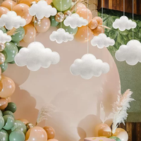 Décoration Nuage en Feutre Suspendue pour Chambre d'Enfant, Ornement Créatif et Adorable, Design Cartoon, Breloque de Sac Mignonne