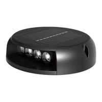 Lampe solaire pour marches d'escalier, étanche IP65, à induction, pour extérieur, cour, sol, pédale, lampe de marche domestique