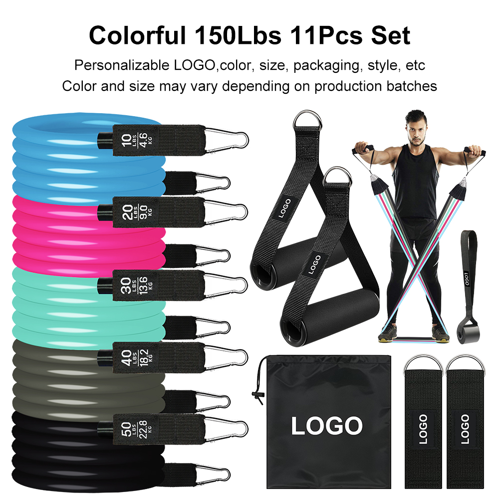 Colorful 150Lbs 11Pcs Set