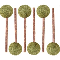 Boule à la menthe Jouets pour animaux de compagnie boule d'herbe à chat Jouet pour chat sucette séchée Matatabi bâton sucette Silvervine Ball fournitures pour animaux de compagnie