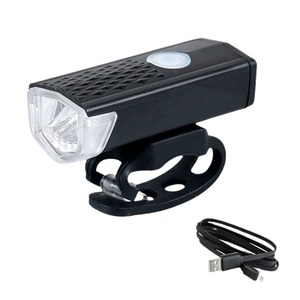 Lumière de vélo LED rechargeable par USB, noir et blanc, 4 modes, avant et arrière, équipement de cyclisme, étanche IPX4 - Product Image 1