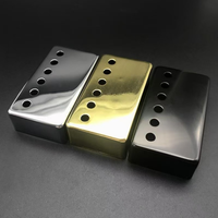 Housse de micro humbucker professionnelle 50/52 mm en argent nickelé chromé pour pièces de guitare Gibson Les Paul, vente en gros, boîtier métallique