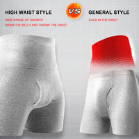 Caleçons Boxers Thermiques en Coton pour Hommes à Logo Personnalisé, Taille Haute, Chauds et Confortables, Modèle Allongé, OEM ODM, Vente en Gros