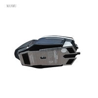 Souris de jeu mécanique filaire rétroéclairée LED Manmu avec capteur optique, design ergonomique USB pour droitier, 7 boutons pour PC/ordinateur portable