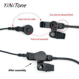 Casque acoustique professionnel YiNiTone EAP-2 avec tube acoustique discret et prise 2 broches haute sensibilité pour BaoFeng UV-5R Kenwood TK-2107/3107 - Product Image 4