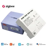 Module de relais ZigbeeRF 4CH USB5V AC/DC 7-32V, télécommande, interrupteur d'éclairage, commande vocale Alexa Google Home, Smart Life Tuya Smart Hub