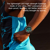 Reloj inteligente con linterna CR065, pantalla redonda Tft de 1,45 pulgadas, Ip67, resistente al agua, tasa de calor, rastreador de Fitness, modo Multideportivo, reloj inteligente