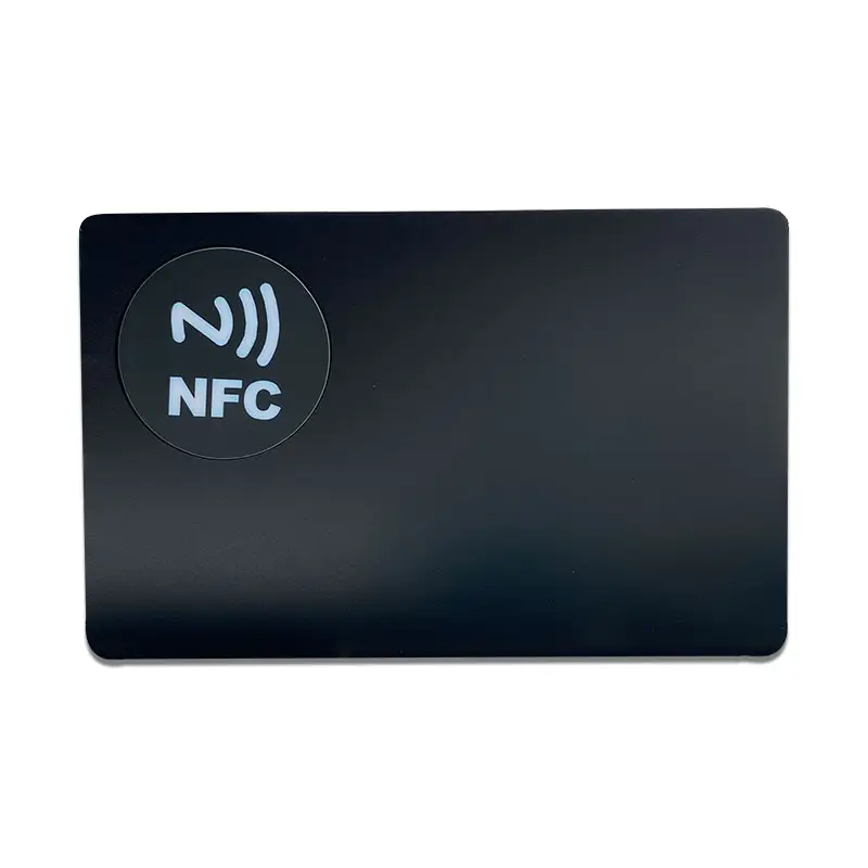 Schnelles Lesen Versteckter Chip NFC Benutzer definierte ID-Karte Aluminium-Business-Mitglieds karten Rfid NFC-Karte Metall