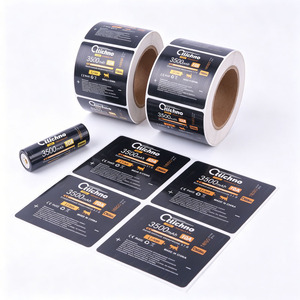 Étiquettes autocollantes personnalisées résistantes à la chaleur pour batteries au lithium 18650, autocollants adhésifs pour batteries résistants aux hautes températures - Product Image 1