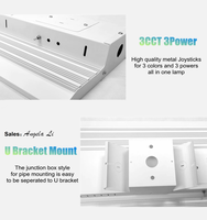 Lampu LED Linear High Bay ETL DLC Sensor 400w 300w 200w USA Kanada EU Daya Tinggi 100v-347v untuk Gudang