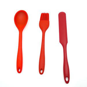 Juego de Utensilios de Cocina de Silicona de 3 Piezas, Antiadherentes, Libres de BPA, Resistentes al Calor, Aptos para Lavavajillas, Espátula, Cuchara y Pinzas - Product Image 1