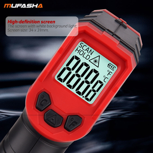 MUPASHA-32 ~ 400 Celsius laser industrial alarme termômetro digital de alta temperatura sem contato Gun termômetro infravermelho - Product Image 4