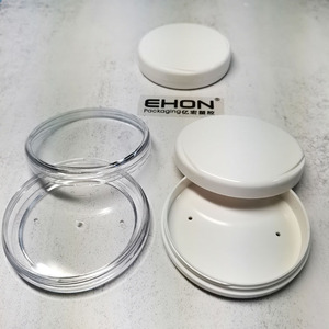 Big Size clear Empty Compacts Pressed Powder case Screw Round Cream Container Cosmetic Jar for Makeup - Product Image 5