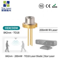 Original ROHM RLD84NZJ2 Infrared Laser Diode 842nm 200mW TO-18 for 3D Face Recognition Infrared Illumination Module
