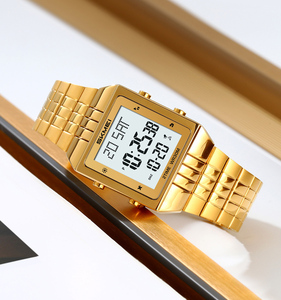 Nuovo Arrivo Orologio <span class=keywords><strong>da</strong></span> <span class=keywords><strong>Polso</strong></span> Uomo Skmei 2335 Lusso Oro Cinturino in Acciaio Inossidabile Impermeabile 30 Metri Orologio Digitale Sportivo con Allarme - Product Image 6