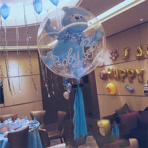 الصينية المورد عيد الحب بالونات الحيوان الكرتون فقاعة بالون الدب الصغير على شكل بالونات بوبو المضيئة - Product Image 2