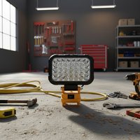 Lampe de travail à batterie lithium alimentée par USB, bande lumineuse LED pour l'entretien automobile